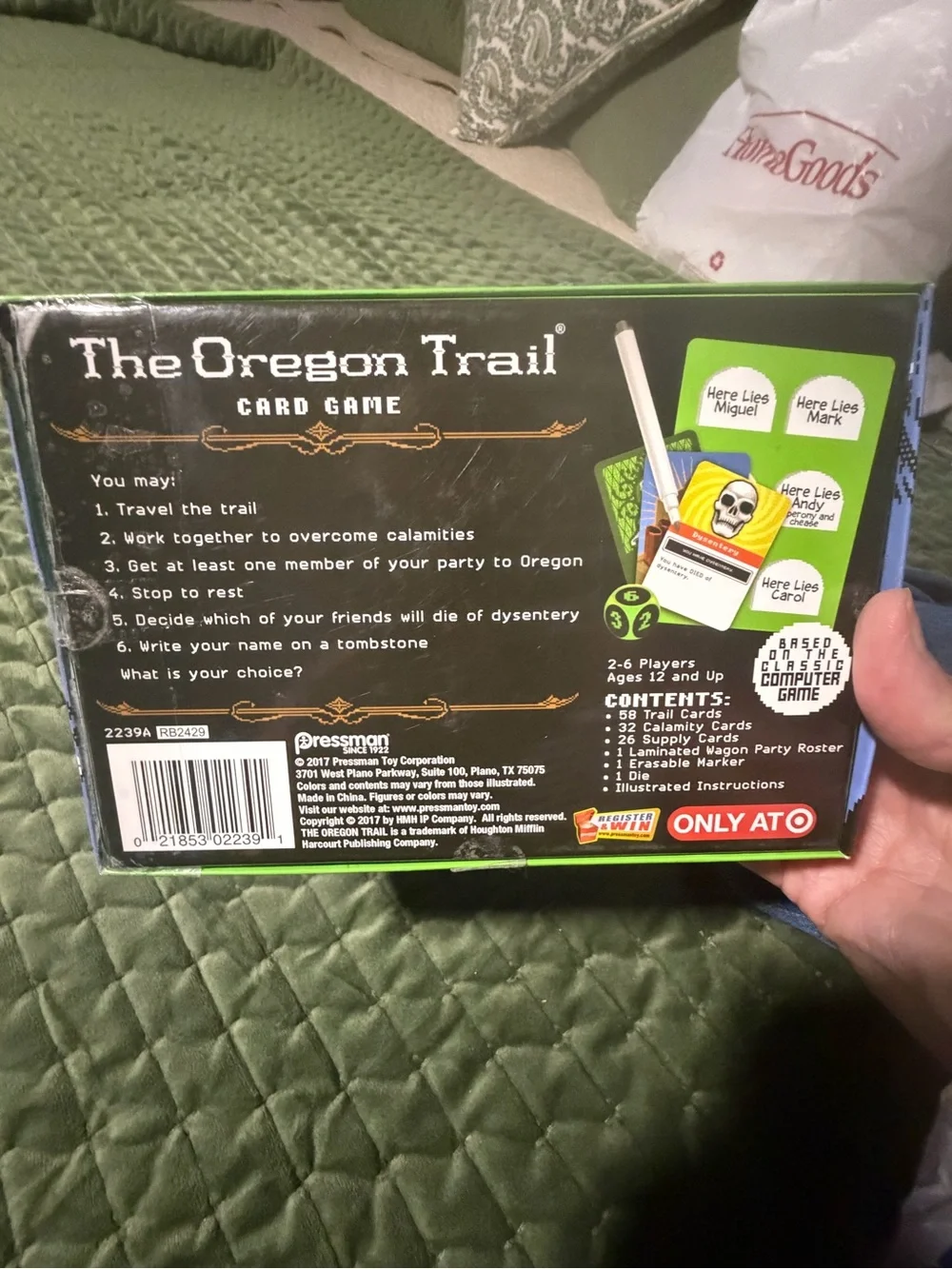 The Oregon Trail Card Game New Open Box